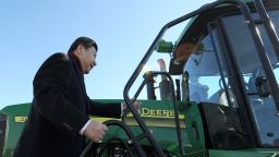 MAXWELL, IA - FEBRUARY 16: China's Vice President Xi Jinping of the People's Republic of China visits the farm of Rick and Martha Kimberley February 16, 2012 near Maxwell, Iowa. Xi , who is seen as China's likely next leader, is on a tour of the U.S. that will send him to California next. (Photo by Steve Pope/Office of the Iowa Governor via Getty Images)

