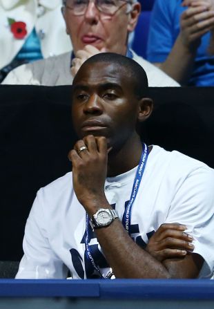 Before attending the Europa League match, Muamba had been at London's O2 Arena to watch tennis star Roger Federer at the ATP World Tour Finals.