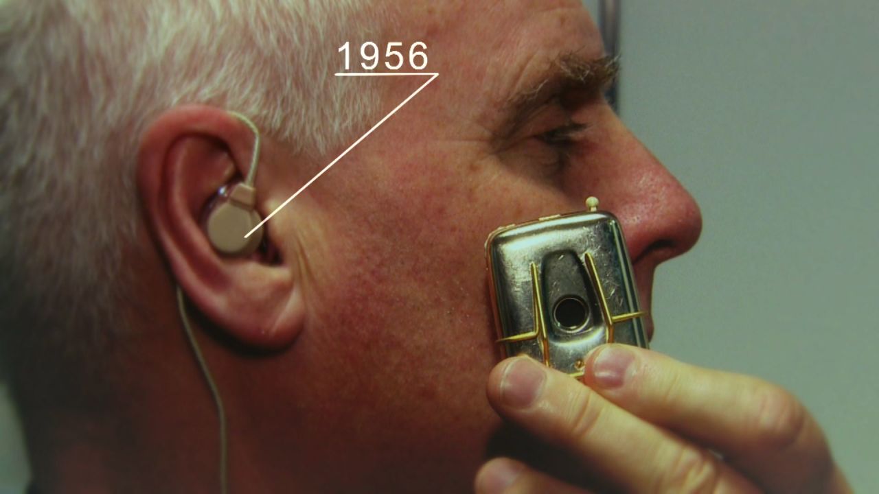 Half a century ago, hearing aids weren't quite so discreet.