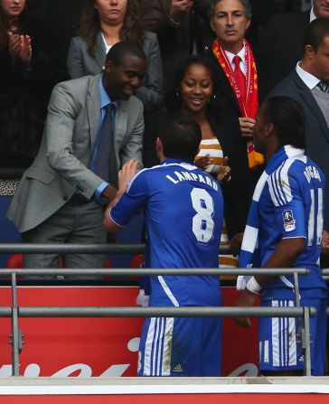 In May 2012, he and his now wife Shauna were guests at the FA Cup final, which was won by Chelsea.
