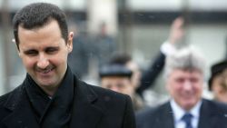 (File photo) yrian President Bashar Assad is seen during a visit to Moscow on January 25, 2005. 