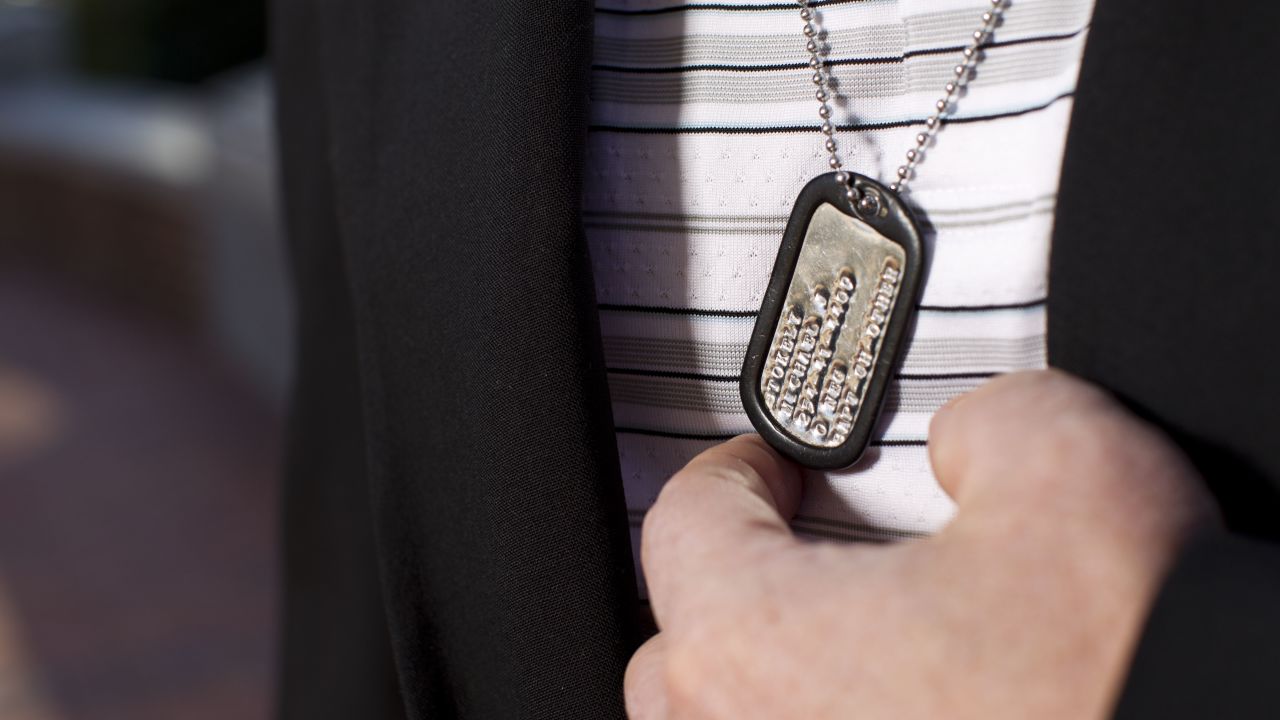 Robert Stokely always wears his son's dog tag around his neck. It's one way that he honors Mike.