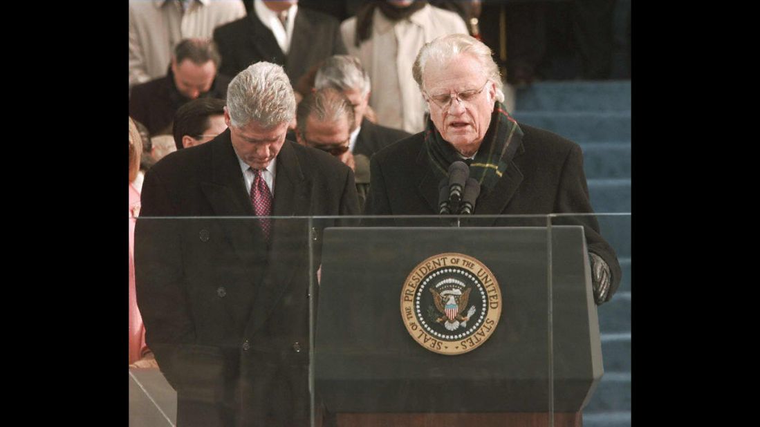In 1997, Graham gave the invocation at the second inauguration of President Bill Clinton.