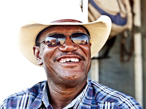 "The more I look into it, the more amazed I am by the history of the black cowboys," says Ferguson.