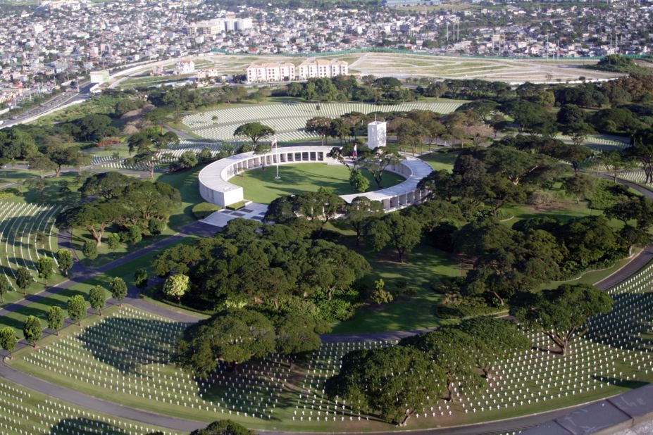Manila American Cemetery in the Philippines is the largest overseas American cemetery, honoring more than 53,000.