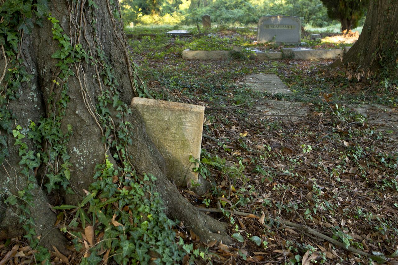 The nonprofit Macon Cemetery Preservation Corp., established a decade ago to care for the cemetery, faces mammoth challenges -- from groundskeeping to fund-raising.  With a $15,000 annual budget, it depends on volunteers who take part in monthly work parties. Those monthly cleanups have uncovered dozens of graves swallowed by vegetation.