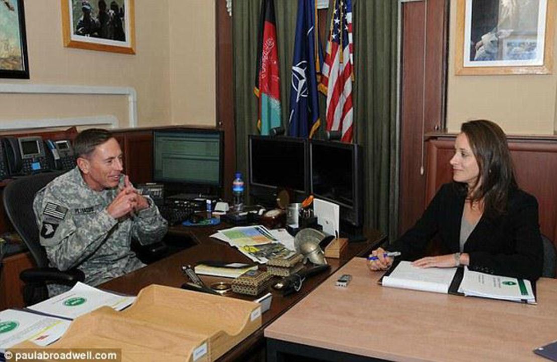 David Petraeus pictured with Paula Broadwell.
