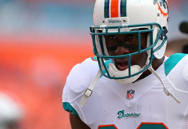 Reggie Bush of the Miami Dolphins looks on during a game against the Tennessee Titans on Sunday.