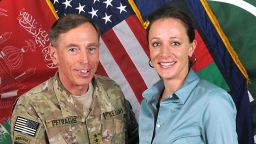 This July 13, 2011 handout image provide by International Security Assistance Force NATO, shows them ISAF Commander Gen. David Petraeus poses with his biographer Paula Broadwell in Afghanistan. The plot surrounding the resignation of CIA chief David Petraeus over an extramarital affair thickened November 11, 2012 with reports that his alleged lover had sent emails to a second woman seen as a threat to her love interest. The affair came to light as the FBI was investigating whether a computer used by Petraeus -- the celebrated ex-US commander in Iraq and Afghanistan -- had been compromised, the New York Times and other US media reported, citing government officials. NBC News and others have reported the Federal Bureau of Investigation was focusing on Paula Broadwell, co-author of a favorable biography of Petraeus, for possible improper access to classified information. Unnamed officials told the Times that Petraeus's lover was Broadwell, a former Army major who spent long periods interviewing Petraeus for her book.