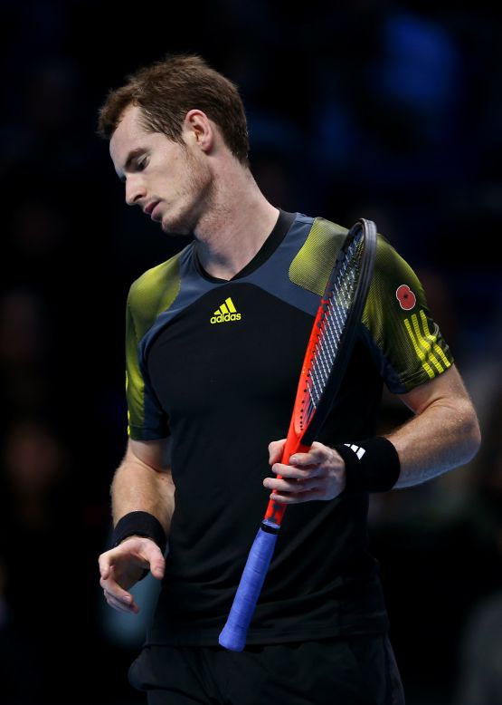 Murray, who won the Olympic gold medal and his first grand slam title this year, has now fallen in the semifinals of the season-ending event three times.