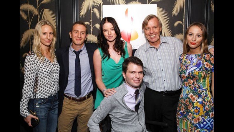 Francesco Clark, front, attends a Christopher and Dana Reeve Foundation event. Clark serves as an ambassador for the foundation, which is dedicated to finding treatments and a cure for spinal cord injuries and improving the quality of life for people with paralysis.