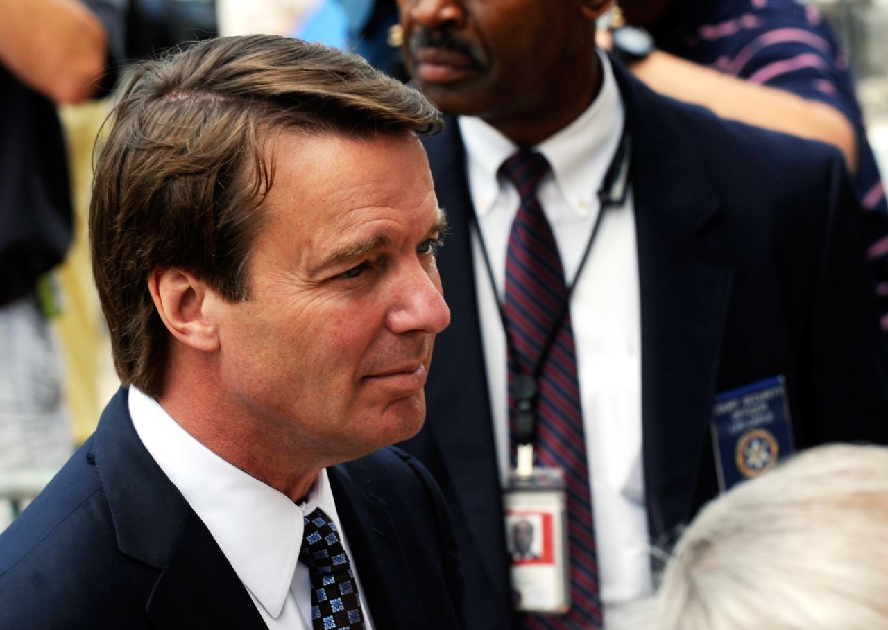 John Edwards, the former North Carolina senator and Democratic presidential hopeful, saw his political career spin off track when he finally admitted in 2008 that he was unfaithful to his cancer-stricken wife, Elizabeth Edwards. Edwards at first denied the affair but ultimately came clean about fathering a child with his campaign videographer, Rielle Hunter. Prosecutors accused Edwards of illegally using hundreds of thousands of dollars in campaign contributions to keep his pregnant mistress under wraps, but he was granted a mistrial on May 31, 2012. Elizabeth Edwards died in 2010. 