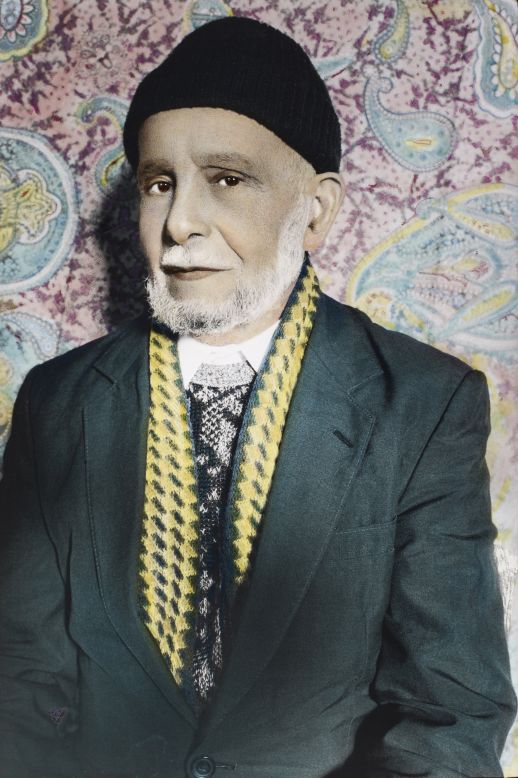 <strong>Detail from the series 'The Yemeni Sailors of South Shields' by Youssef Nabil (2006)<br /></strong>Cairo-born Youssef Nabil hand colours his black-and-white photographs to create portraits reminiscent of the film posters produced during the golden age of Egyptian cinema in the 1950s. In 2006, he photographed elders from the Yemeni community of South Shields, north-east England -- giving the portraits added glamour through the association with "Hollywood on the Nile" era media. <strong>Gallery compiled by Matt Ponsford, for CNN</strong>