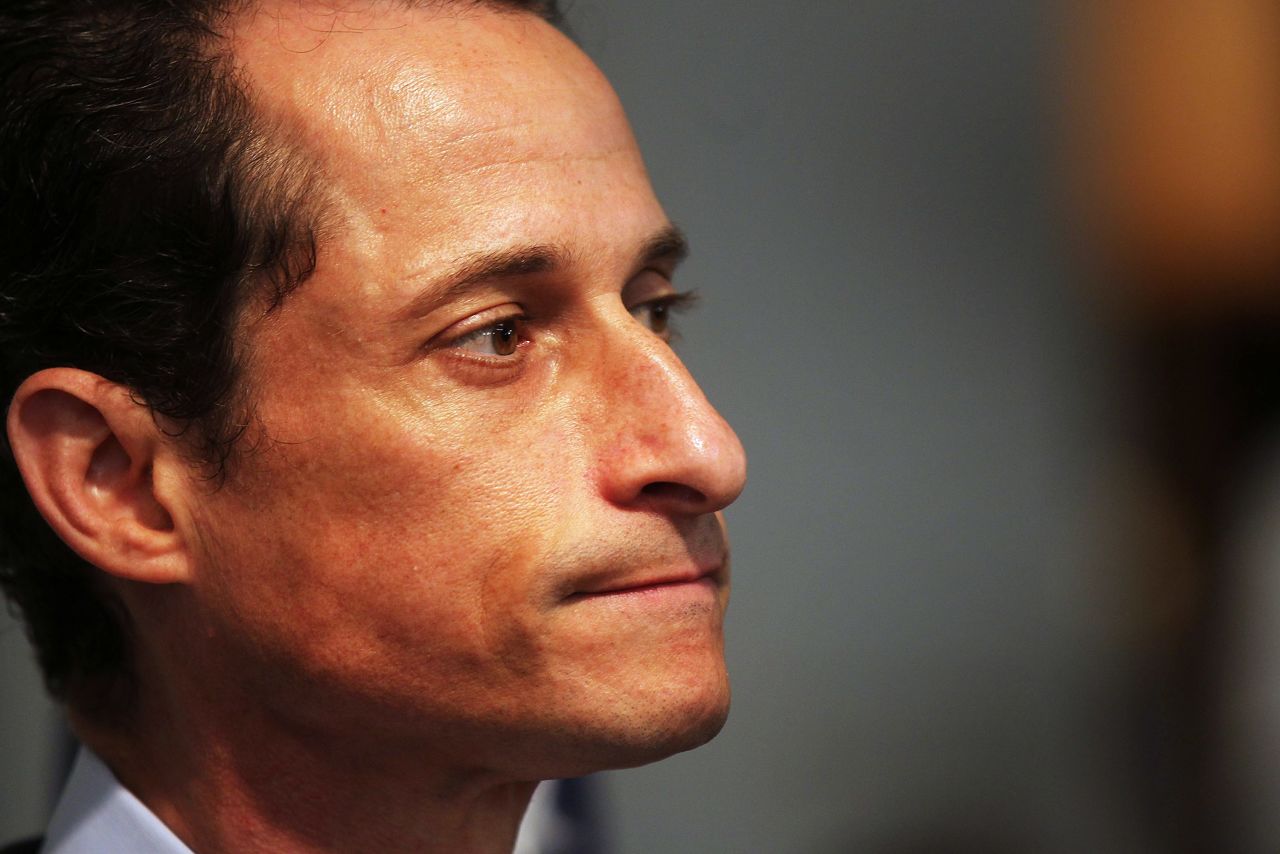 Former U.S. Rep. Anthony Weiner, D-New York, caused a stir in Washington in 2011 when he was caught using social media to communicate with at least six women other than his wife, Huma Abedin. Weiner left office in his seventh term in Congress. Shortly after his resignation, news broke the Abedin was pregnant with their first child. Today, the couple is still married, and Weiner is a stay-at-home dad to their son. Weiner rejoined Twitter earlier this month.
