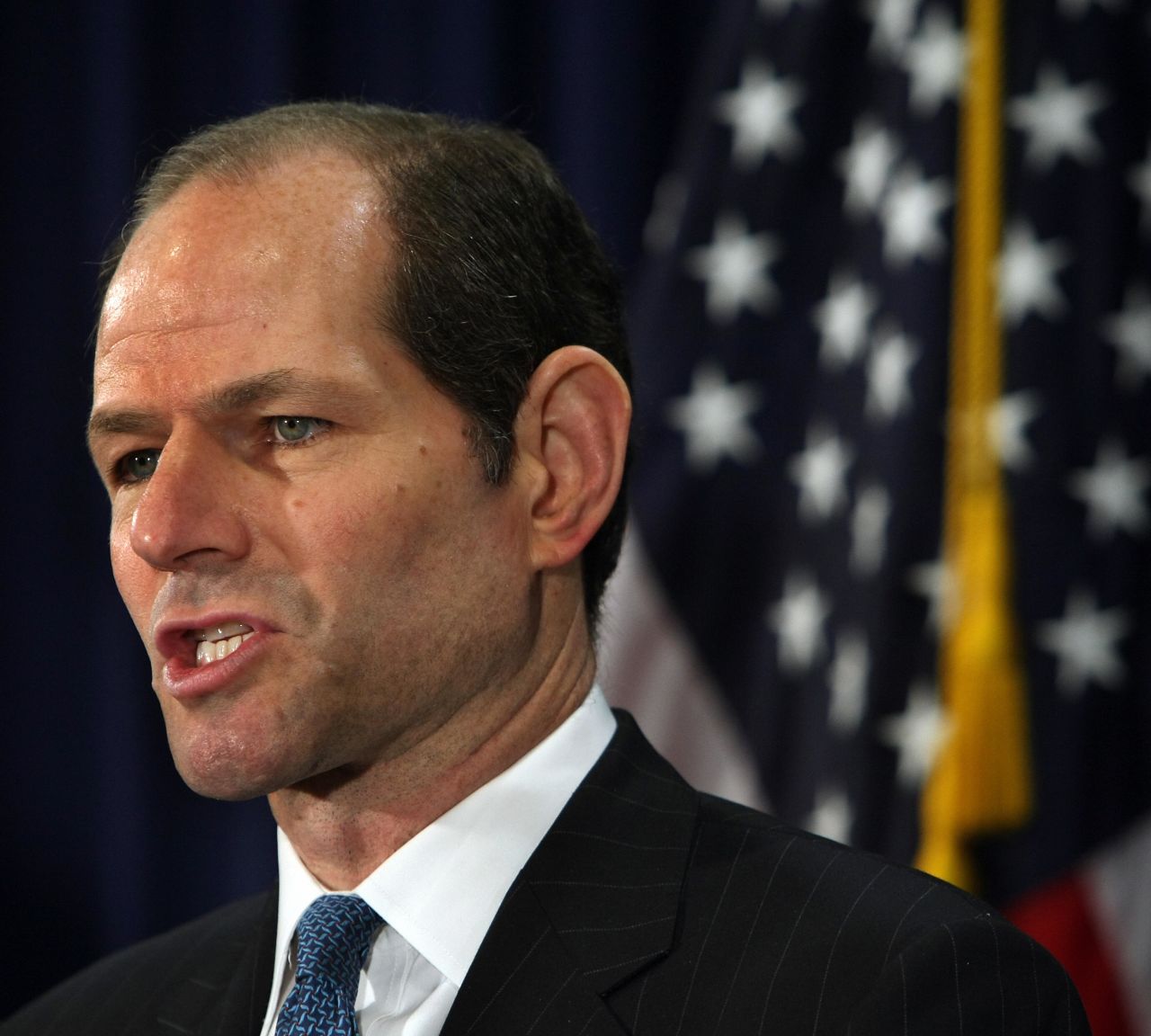 Eliot Spitzer earned a squeaky clean image as the attorney general of New York who took on Wall Street corruption from 1999 to 2006. From there, he moved to the governor's mansion in Albany in 2007. But the Democrat was stopped in his political tracks when his liaisons with high-paid prostitute Ashley Dupre surfaced, and he stepped down as governor in March 2008. He briefly went on to anchor and now hosts "Viewpoint'" on Current TV. He is still married to Silda Wall Spitzer.