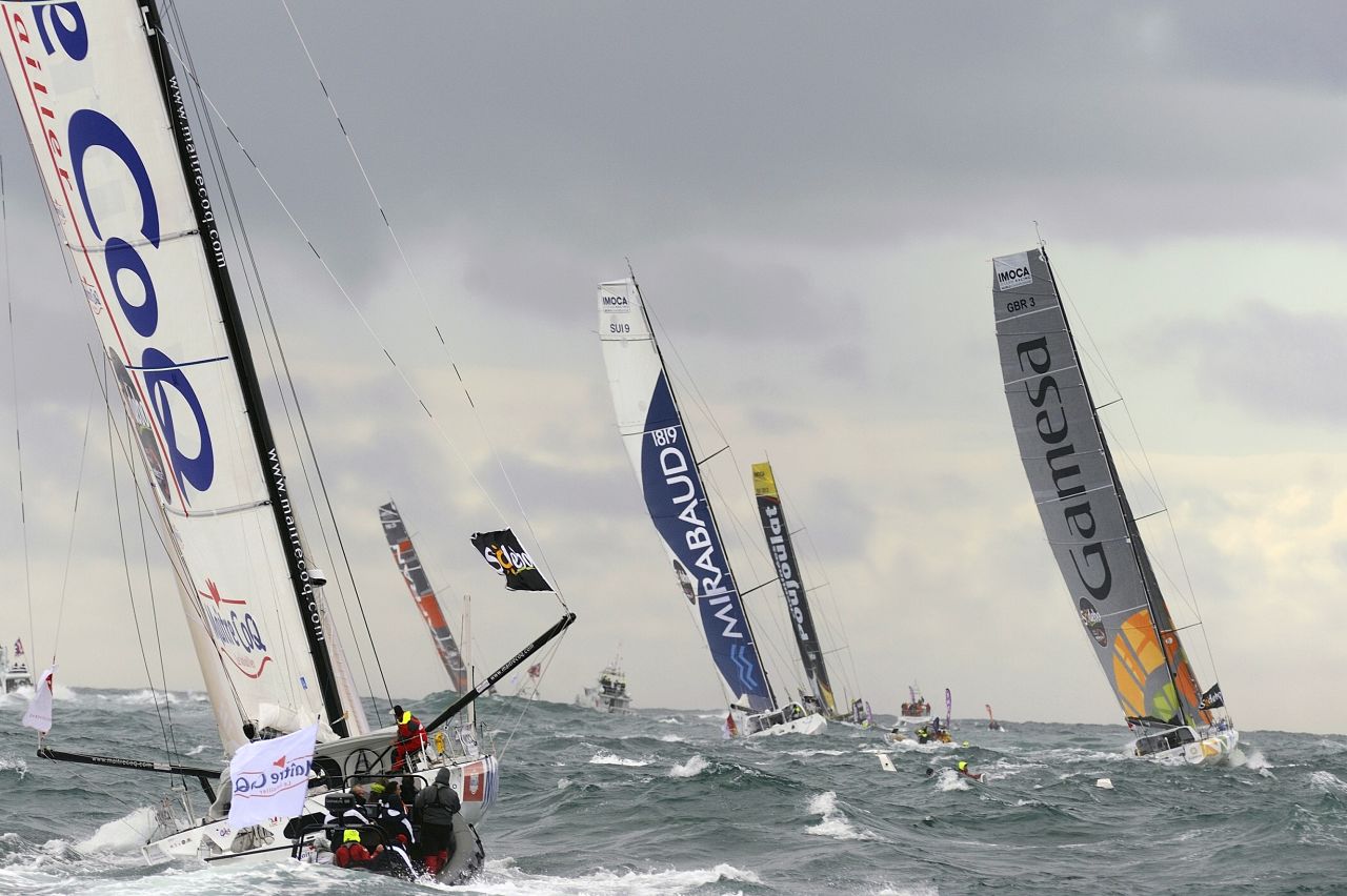 In one of the toughest tests in sport, 20 sailors set off from Les Sables d'Olonne in France as part of the Vendee Globe round the world yacht race. 