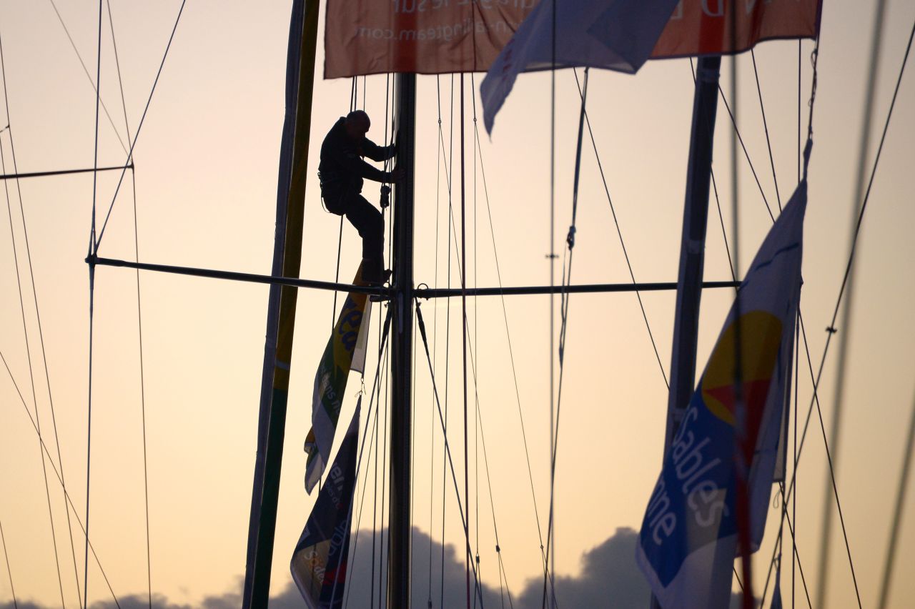Each yacht is 18m-long, with sailors snatching moments of sleep where they can. Only half of the competitors have ever completed the race, first held in 1989.