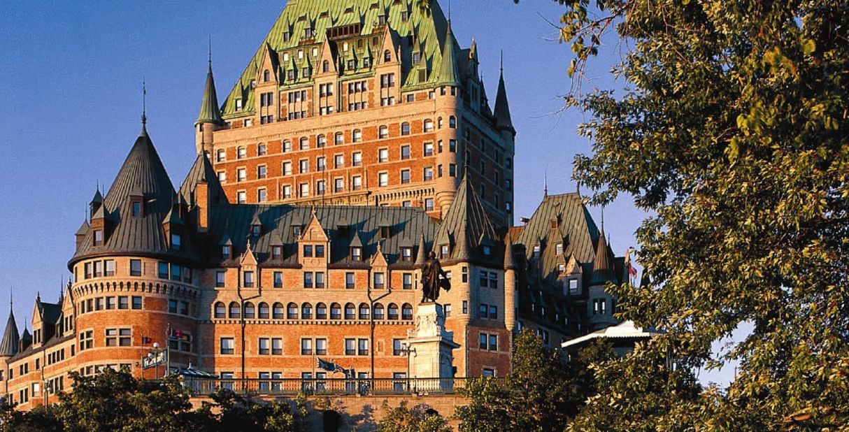 Fairmont Le Chateau Frontenac in Quebec, Canada, is one of Fodor's top global icons, landmark hotels that are part of a destination's fabric.