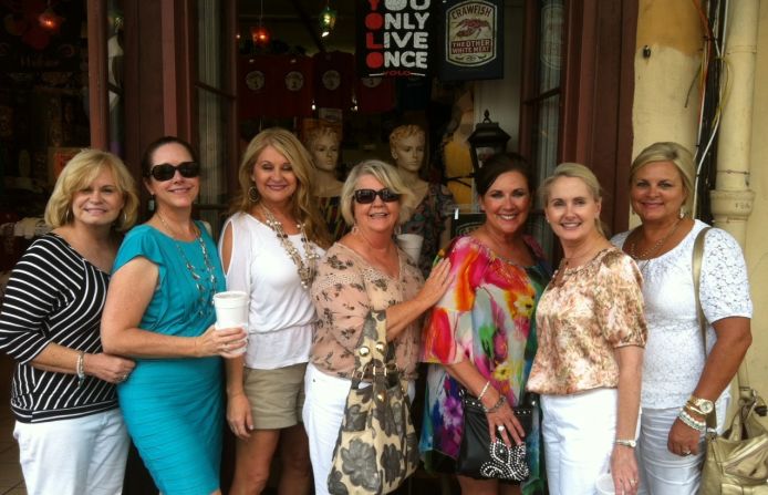 Julie Abercrombie, Susan Mason, Margaret Collins Jenkins, Margaret Wright, Linda Phillips, Nita Gilmore and Sherry Downs travel to New Orleans for one of the ladies' weekend trips. <br /><br />Find more stories like this on <a href="http://www.cnn.com/LIVING/">CNN Living</a>, or take a break and join our conversation on <a href="https://www.facebook.com/CnnLiving" target="_blank" target="_blank">Facebook</a>.