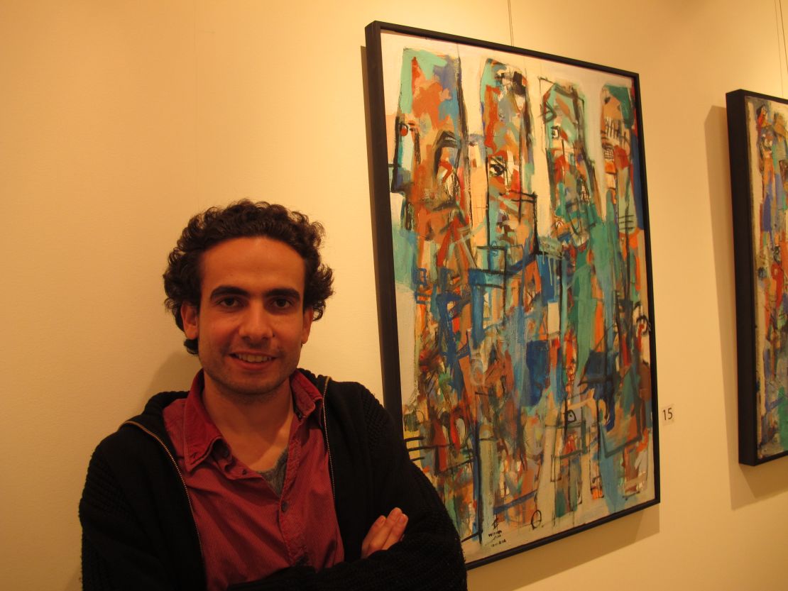 Wissam Shaabi uses bright colors to both inspire hope and to offset an advancing darkness in his works.