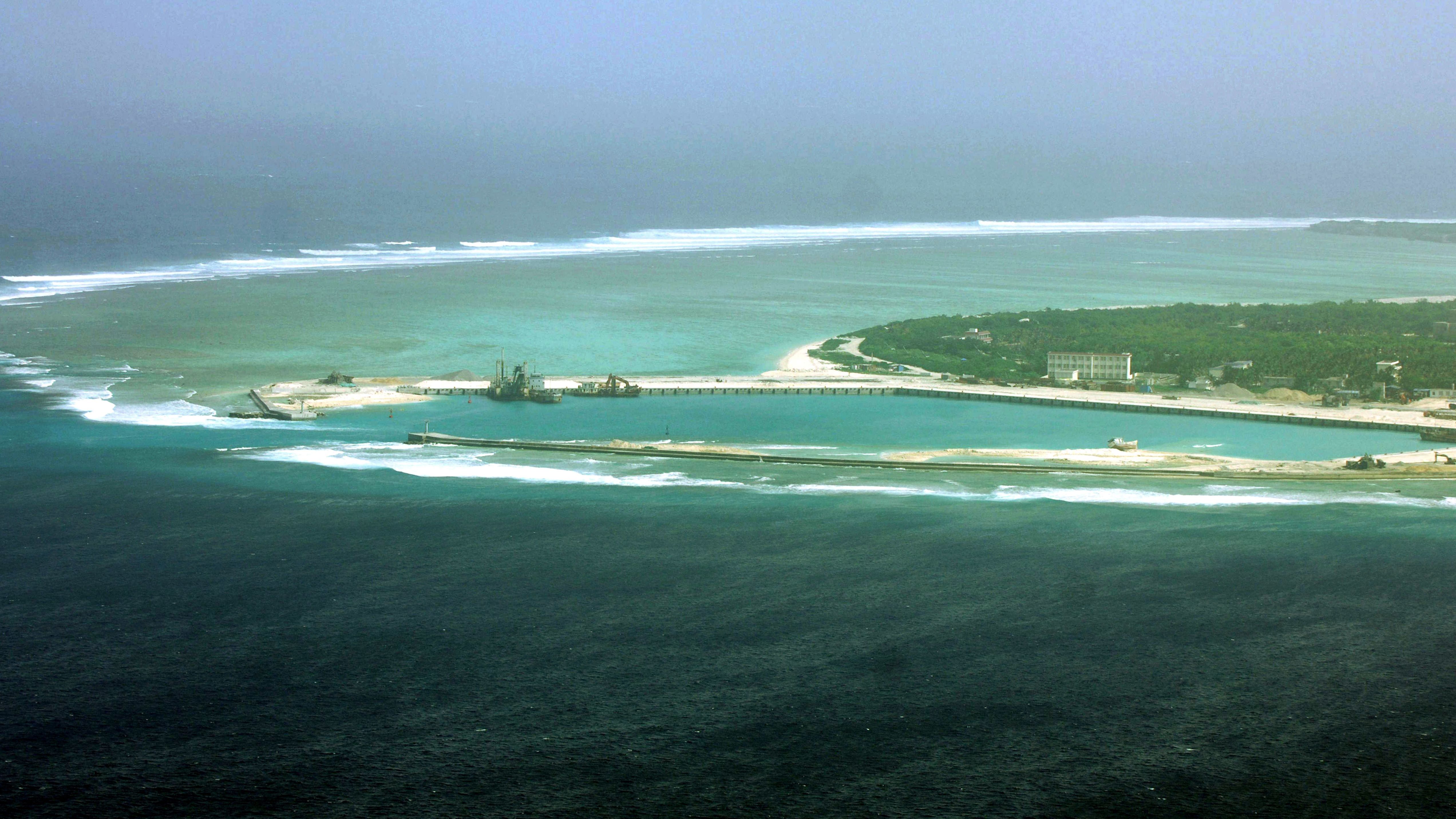 China claims the Paracel island group (pictured) in the South China Sea.