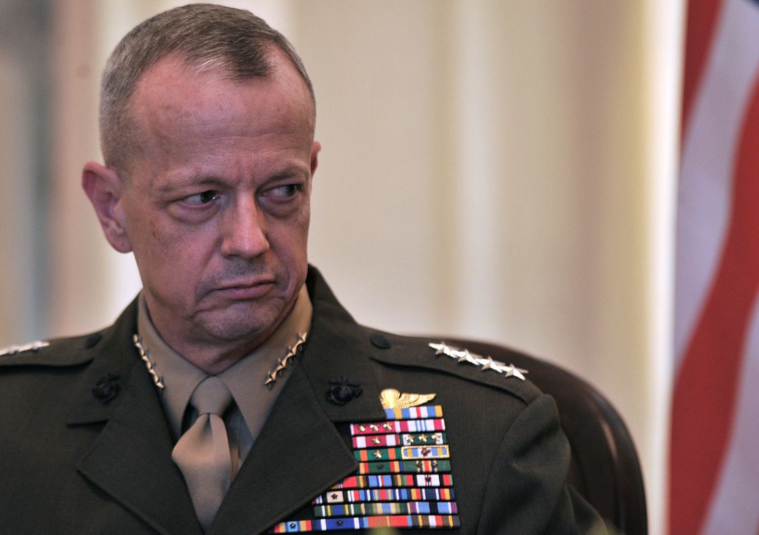 <a href="http://www.cnn.com/2012/11/13/us/gen-allen-profile/index.html" target="_blank">Gen. John Allen</a>, 58, U.S. commander in Afghanistan, <a href="http://www.cnn.com/2012/11/13/us/petraeus-allen-investigation/index.html" target="_blank">is under investigation</a> for allegedly sending inappropriate messages to Jill Kelley. He denies wrongdoing, according to a senior defense official. Kelley had complained about anonymous e-mails she received, which were found to be from Paula Broadwell. The FBI probe of those e-mails led to the discovery of Broadwell's affair with CIA Director David Petraeus.  