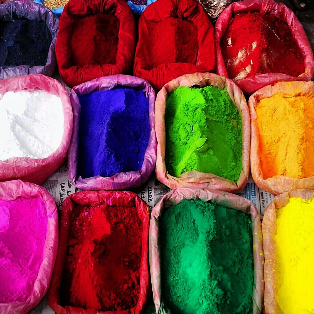 This image of colorful powders, which are used to make rangoli artworks during Diwali, was snapped by iReporter <a href="http://ireport.cnn.com/docs/DOC-880606">Digamber Singh Rayamajhi</a> as he walked through the busy streets of Kathmandu, Nepal. <br /><br />"As it is Diwali time the roads were bustling with people coming to shop," he says. "There were lot of little street shops on the pedestrian foot paths selling candles, colors, spices. I thought it looked beautiful and I just clicked few pics through my cell phone."