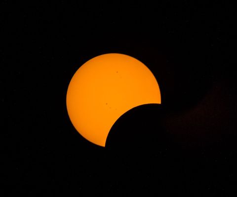 This Pac-Man shaped image of the sun was taken by <a href="http://ireport.cnn.com/docs/DOC-881254" target="_blank">Chad Loel Rademan</a> onboard a cruise ship in the Coral Sea about 550 miles northeast of Brisbane, Australia. "At 41 I was the baby on the ship but it was a great atmosphere, the upper deck was crammed with people and when the sun disappeared the sky looked a bit creepy but beautiful," he said.  