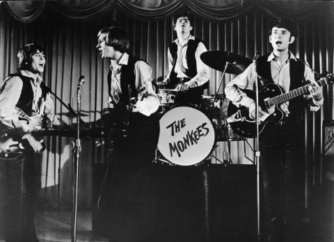 Davy Jones, Peter Tork, Mickey Dolenz and Michael Nesmith of The Monkees, the band created for the 1960s TV series of the same name, won the hearts of fans with hits like "I'm a Believer," "Pleasant Valley Sunday" and "Daydream Believer."