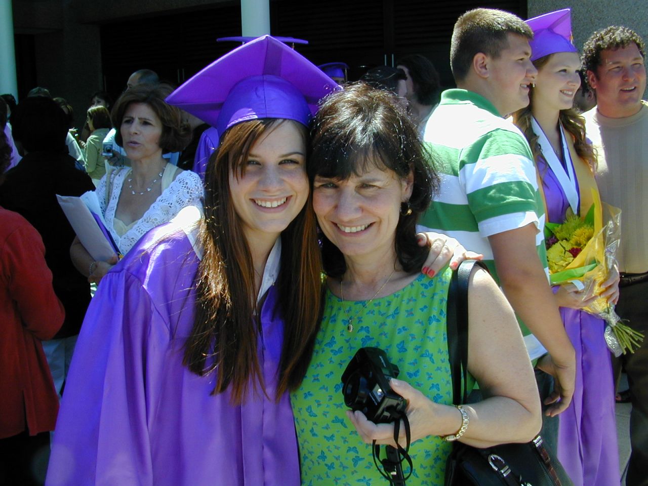 Emily Jackson and her mother, Ellen, on her high school graduation day in 2006.
