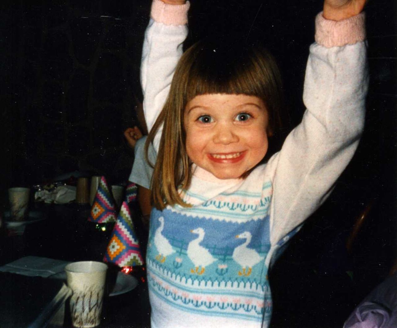 Emily Jackson in 1992 at age 4.