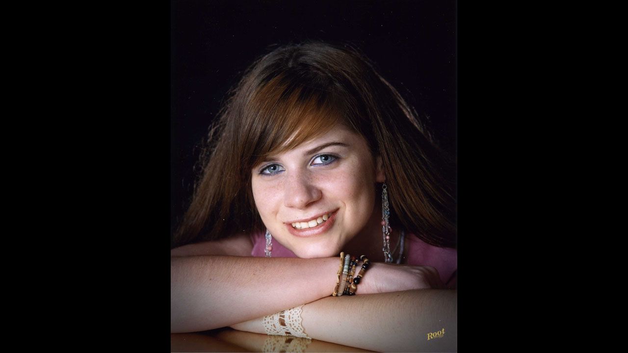 Emily Jackson's high school senior portrait, taken just a few months before she died.