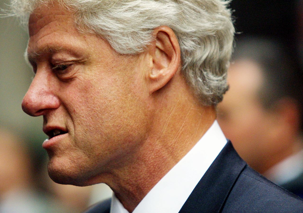 Former president Bill Clinton's denial of his affair with then-intern Monica Lewinsky jeopardized his seat in the Oval Office. News of the affair surfaced in 1998, and Clinton became the second president to be impeached by the U.S. House when he was brought up on charges of lying to a grand jury and trying to influence the testimony of others but wasn't removed from office. He is still married to Secretary of State Hillary Clinton.