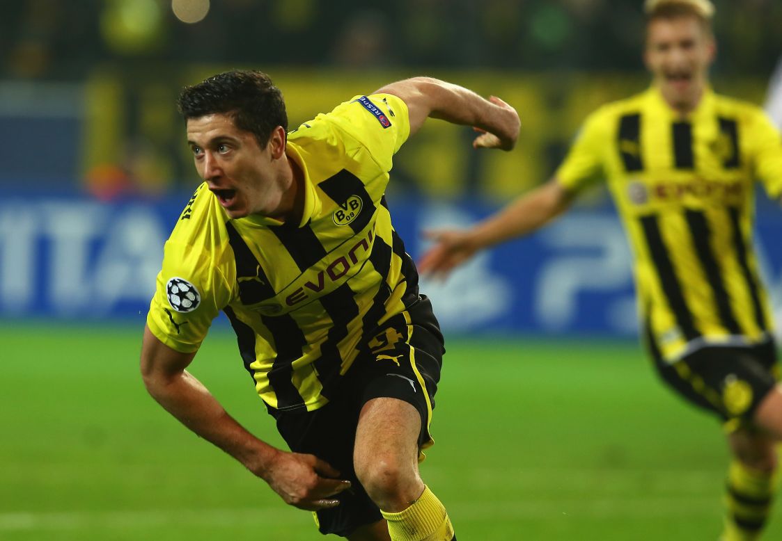 Dortmund's rise to prominence has forced their attractive young squad into the limelight. None more so than Polish striker Robert Lewandowski, who was strongly linked with a move to Manchester United earlier this year.