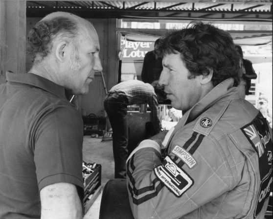 "Vettel is making the most of the best design in F1," added  Andretti.who is one of only two American drivers to have won the Formula One title. Here Andretti (R)  is seen talking to Stirling Moss, during the championship winning season in 1978.