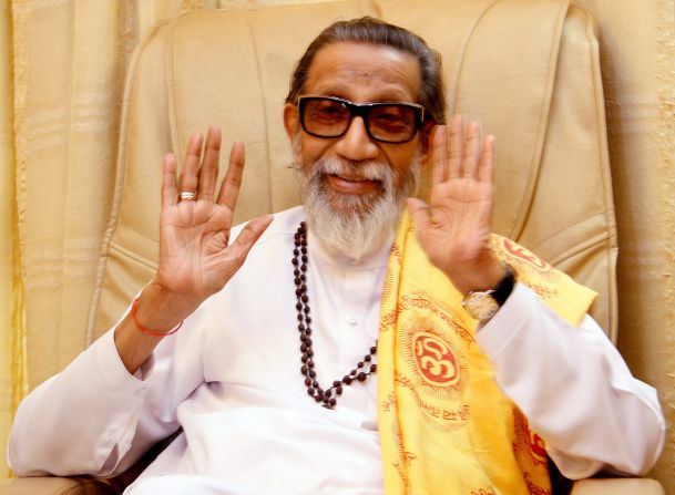 Thousands turned out on Sunday for the funeral procession of Bal Thackeray, the controversial founder of India's Hindu nationalist Shiv Sena party.  Thackeray, who called his followers 'Hindu warriors' and was widely accused of stoking ethnic and religious violence, died at  the age of 86.