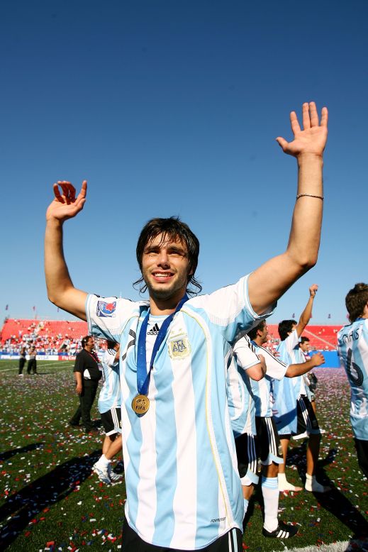 West Brom defender Jonas Olsson has compared Yacob to Barcelona's holding midfielder Javier Mascherano. Yacob is pictured here celebrating Argentina's FIFA Under-20 World Cup final win over the Czech Republic at the National Soccer Stadium  in Toronto, Canada. 