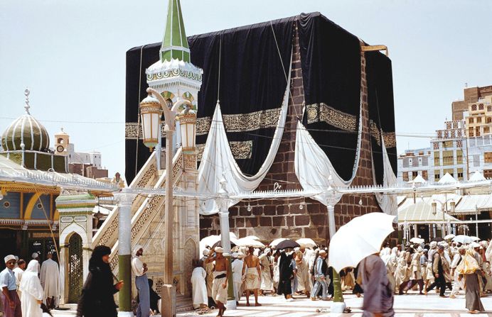 This photograph, taken of the Kaaba in 1954, shows how Mecca used to look.