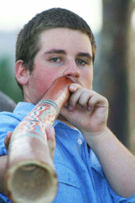 A fifteen year old in New South Whales, Australia has achieved what most didgeridoo players can not. Lachlan Phelps blew a single not on the digeridoo for 65.66 seconds. That's more than twice what didgeridoo artists consider a phenomenal achievement.