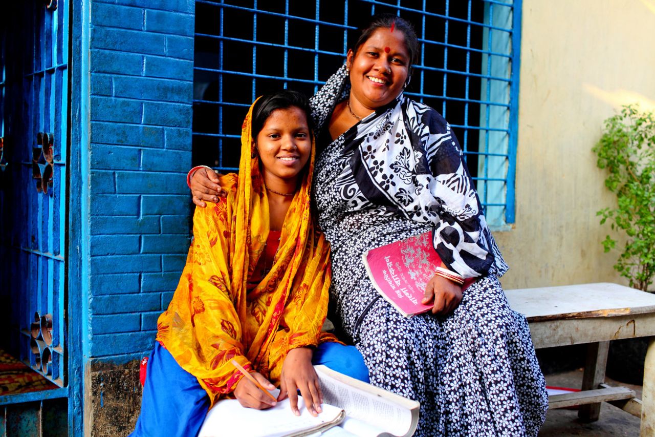 Bashona Sharkar and her daughter Tithi live in Dhaka, Bangladesh. Bashona says that the improvement in sanitation has allowed her daughter to get an education: "Before this situation, I don't think I could send my child to this school. We used to spend lots of money on doctors because of the poor sanitation ... but now we can spend more money sending our children to school and college."