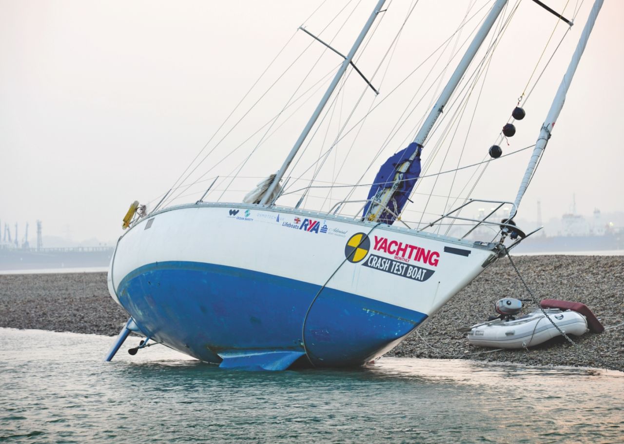 "If you're grounded on rocks, don't attempt to turn the yacht because you could rip out the keel," the Yachting Monthly team advise.