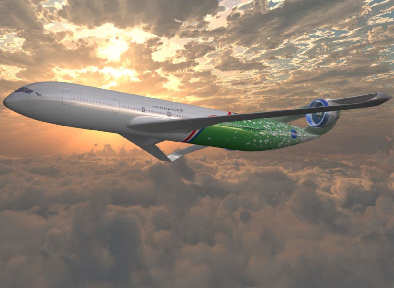 Lockheed Martin submitted another box wing design for NASA. This version included a single engine mounted on the tail of the aircraft. 