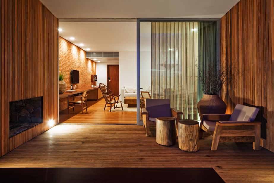 Located in Porto Feliz, 100km away from the bustling business hub of Sao Paulo, the Fasano Boa Vista resort boasts was designed by Brazilian architect, Isay Weinfeld. 