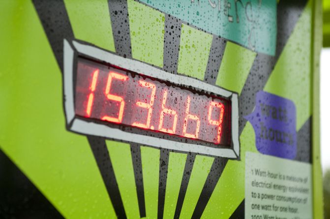 The Great Outdoor Gym Company say the residents using the fitness center -- located in a park in Hull, northwest England -- have so far generated 40,000 watt-hours (40 kilowatts) of power. 