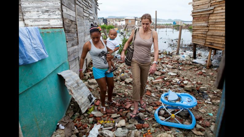 Catalina Escobar, right, is helping young moms in Colombia, where one in five girls age 15-19 is or has been pregnant. Since 2002, her foundation has provided <a href="index.php?page=&url=http%3A%2F%2Fwww.cnn.com%2F2012%2F08%2F16%2Fworld%2Famericas%2Fcnnheroes-catalina-escobar%2Findex.html">counseling, education and job training</a> to more than 2,000 teenage mothers.