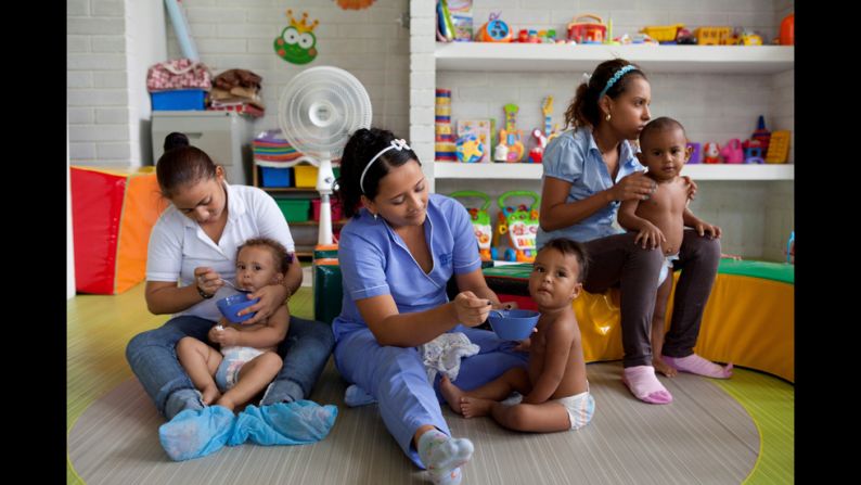 "Catalina has created a beautiful, modern space to help these young mothers," photographer Johnson said. "Even in my short stay, I felt the positive energy at the center."