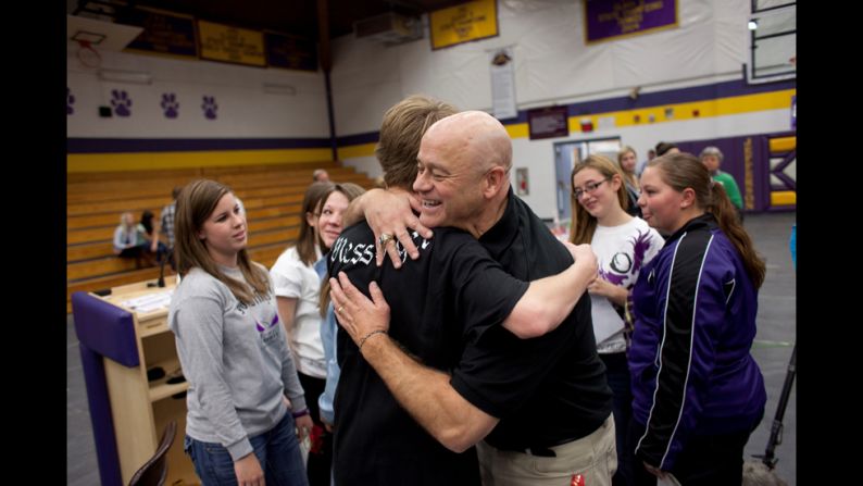 McCarthy hugs students and gives them advice. Many embrace him and tell him personal stories about how they've dealt with alcoholism in their family or among their friends. "It's really them, not me, that are seen in CNN Heroes," McCarthy said. "To them, it's growing up by changing this situation a generation at a time."
