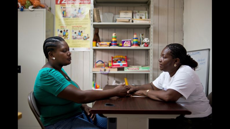 Villard-Appolon knows what it's like to be a victim of sexual violence. She has been raped twice, and her husband died as a result of beatings he endured trying to save her from being raped.