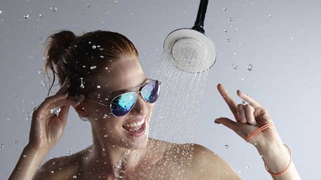 One problem with singing in the shower is the lack of backup music. The new $199 <a href="http://www.us.kohler.com/us/Moxie%22-Showerhead-+-Wireless-Speaker/content/CNT16200089.htm" target="_blank" target="_blank">Moxie showerhead </a>from Kohler addresses this serious problem by placing a removable speaker inside the middle of the actual showerhead. The speaker pairs with your smartphone or music device of choice over Bluetooth. 