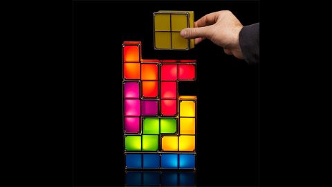 Tetris lovers of all ages will dig this stackable LED desk lamp, and its seven pieces -- like the video game -- can be stacked in nearly endless combinations. The light flicks on when the pieces are stacked together and stays off when they're  dissembled. The whole thing plugs into a wall outlet and is available for $39.99 from <a href="http://www.thinkgeek.com/product/f034/#tabs" target="_blank">ThinkGeek</a>.